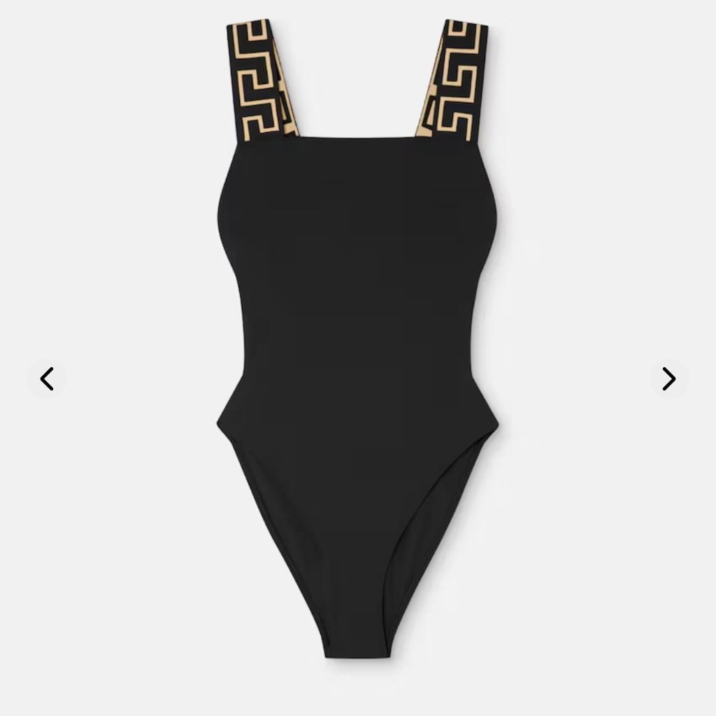 Versace Black One Piece Swimsuit Size 2